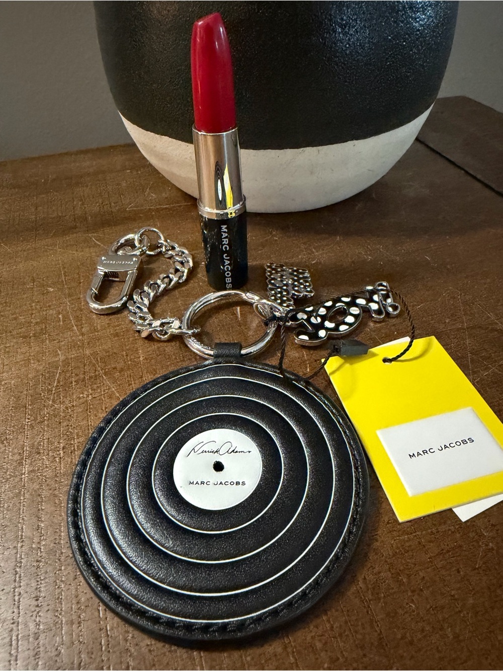 Marc Jacobs X Derrick Adams Record Bag Charm & Lipstick Pen (NWT) - Picture 8 of 8